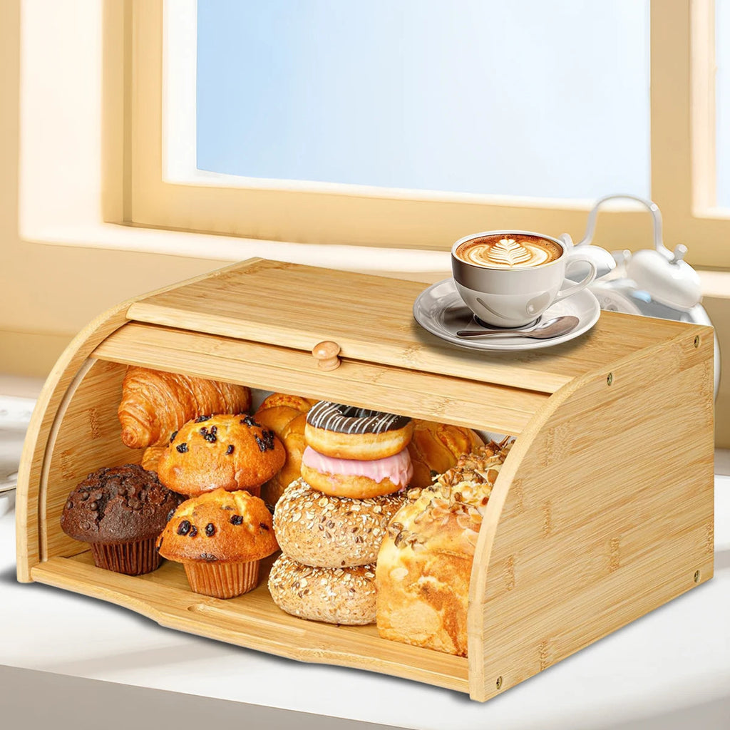 Brotkasten aus Bambus mit Deckel – Bild 1