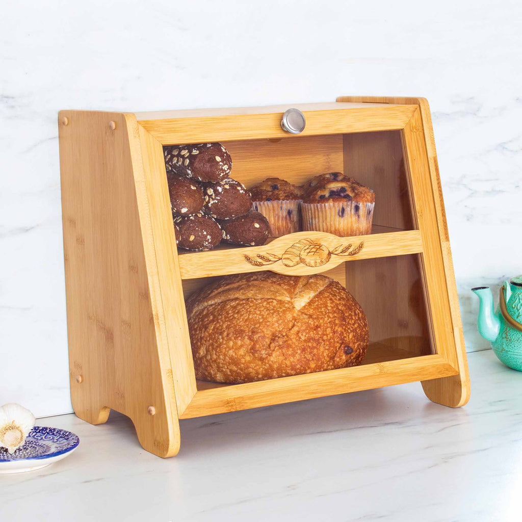 Brotkasten aus Bambus im Landhausstil – Bild 2