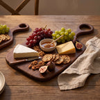 Charcuterie-Brett-Set aus Walnussholz – Bild 2