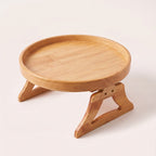 Sofa-Armlehnen-Tablett aus Holz – Bild 1
