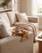 Sofa-Armlehnen-Tablett aus Holz – Bild 3